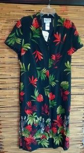 Olivia Rose 14P Zebra Tropical Maxi Dress Petite